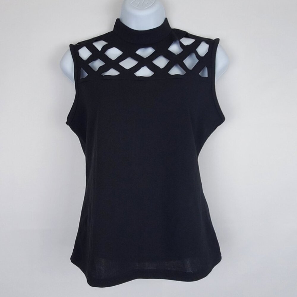 SHEIN Black Sleeveless Blouse M